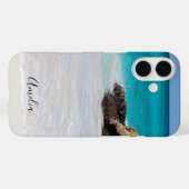 Azure Ocean Sandy Beach Foto Case-Mate iPhone Case (Achterkant (horizontaal))