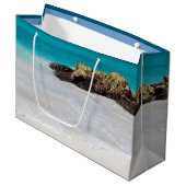 Azure Ocean Sandy Beach Foto Groot Cadeauzakje (Voorkant Gekanteld)