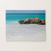 Azure Ocean Sandy Beach Foto Legpuzzel (Horizontaal)