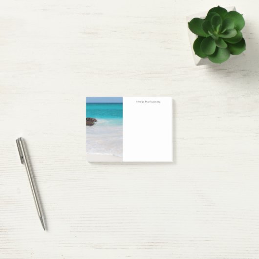 Azure Ocean Sandy Beach Foto Post-it® Notes (Kantoor)