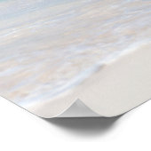 Azure Ocean Sandy Beach Foto Poster (Hoek)