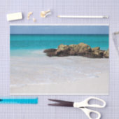 Azure Ocean Sandy Beach Foto Tissuepapier (Craft)
