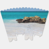 Azure Ocean Sandy Beach Fotobruiloft Bedankdoosjes (Ongevouwen)