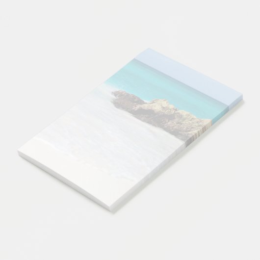 Azure Ocean Sandy Beach vervaagde foto Post-it® Notes (Schuin)