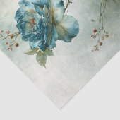 Azure Olieverf Oude Rozen Tak Decoupage Tissuepapier (Detail)