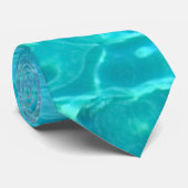 Azure-oppervlakte van het Rode Zee in Egypte Stropdas (Opgerold)