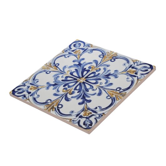 Azure Opulence Mosaic Tegeltje (Zijkant)