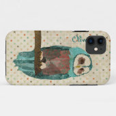 Azure Owl  iPhone Case (Achterkant (horizontaal))