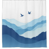 Azure Peaks Shower Curtain Douchegordijn (Voorkant)