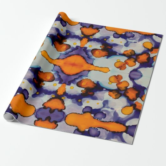 Azure Pumpkin Cadeaupapier (Uitgerold)