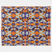 Azure Pumpkin Fleece Deken (Voorkant (Horizontaal))