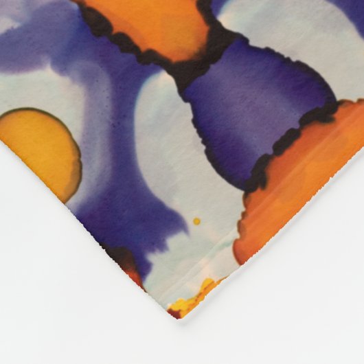 Azure Pumpkin Fleece Deken (Hoek)