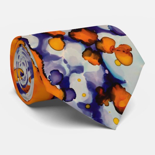 Azure Pumpkin Stropdas (Opgerold)