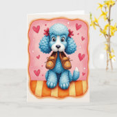 Azure Pups Mooi Vaderdag Kaart (Gele Bloem)