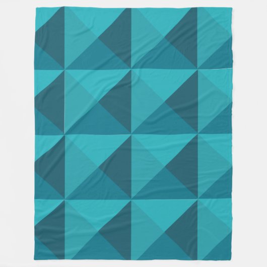 Azure Pyramids Fleece Deken (Voorkant)