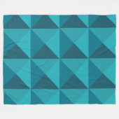 Azure Pyramids Fleece Deken (Voorkant (Horizontaal))