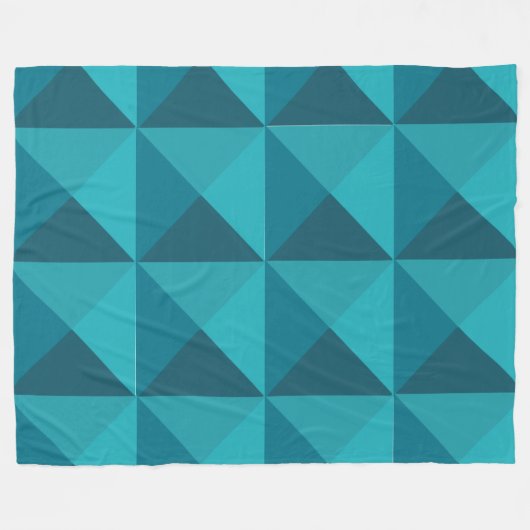 Azure Pyramids Fleece Deken (Voorkant (Horizontaal))