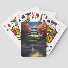 Azure-Roofed Sanctuary Pokerkaarten