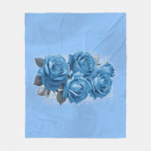 Azure Roos Serenity Fleece Deken (Voorkant)