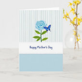 Azure Rose Mothers Day Card Kaart (Gele Bloem)