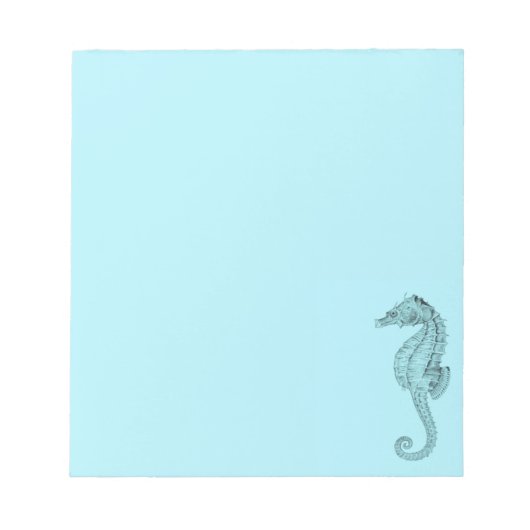Azure Seahorse Notitieblok (Voorkant)
