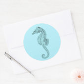Azure Seahorse Sticker (Envelop)