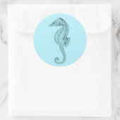 Azure Seahorse Sticker (Tas)