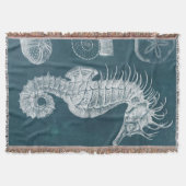 Azure Seahorse Study I Deken (Voorkant)