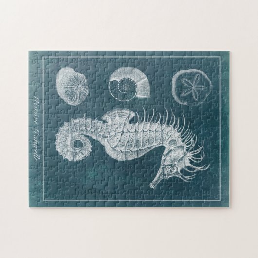 Azure Seahorse Study I Legpuzzel (Horizontaal)