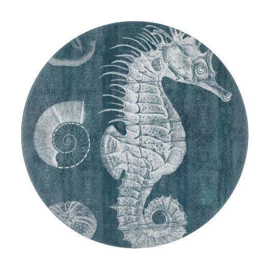 Azure Seahorse Study I Snijplank (Voorkant)