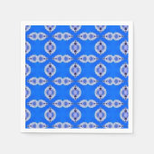 Azure sky blue geometric art design servet (Voorkant)