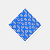Azure sky blue geometric art design servet (Hoek)