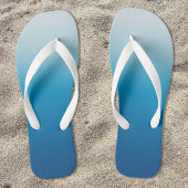 Azure Sky to Ocean Blue Gradient Teenslippers