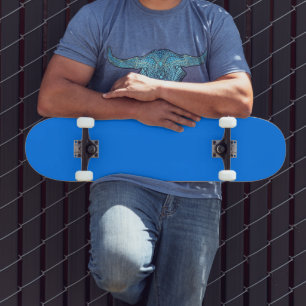 Azure Solid Color Customize It Persoonlijk Skateboard