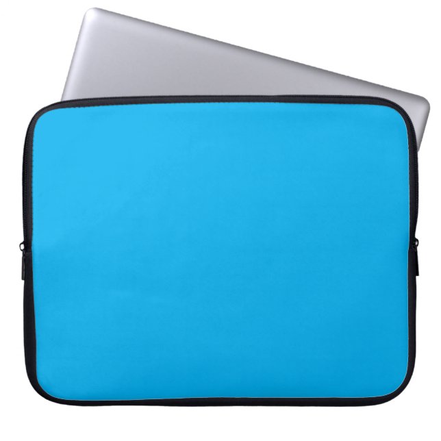 Azure Solid Color-laptophoes Laptop Sleeve (Voorkant)