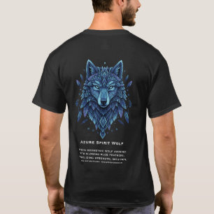 Azure Spirit Wolf T-shirt
