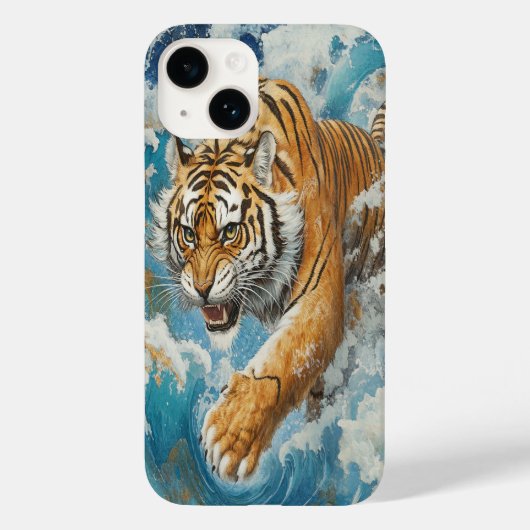 🐅 Azure Stride iPhone Case (Achterkant)