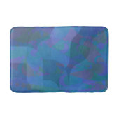 Azure Tides – Oceanic Abstracte Geometrie Badmat (Voorkant)