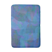 Azure Tides – Oceanic Abstracte Geometrie Badmat (Voorkant Verticaal)