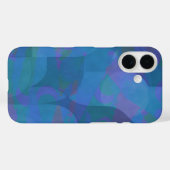 Azure Tides – Oceanic Abstracte Geometrie Case-Mate iPhone Case (Achterkant (horizontaal))