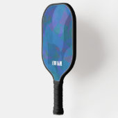 Azure Tides – Oceanic Abstracte Geometrie Pickleball Paddle (Links)