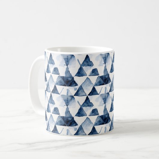 Azure Triangles Koffiemok (Voorkant links)