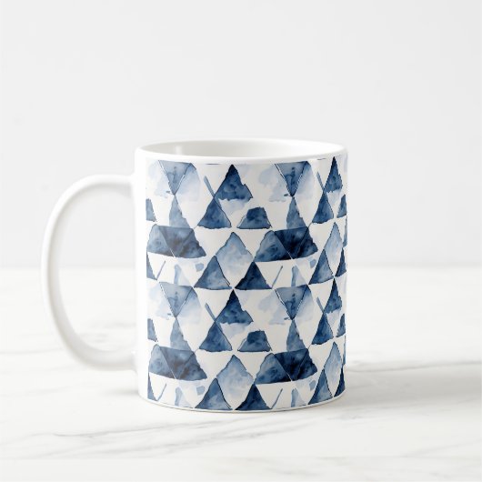 Azure Triangles Koffiemok (Links)