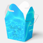 Azure Turquoise Blue Water Reflection Minimalism Bedankdoosjes (Geopend)
