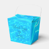 Azure Turquoise Blue Water Reflection Minimalism Bedankdoosjes (Voorkant Zijde)
