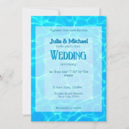 Azure Turquoise Blue Water Reflection Minimalism Kaart