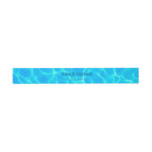 Azure Turquoise Blue Water Reflection Minimalism Uitnodigingen Wikkel (Vlak)