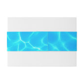 Azure Turquoise Blue Water Reflection Minimalism Uitnodigingen Wikkel (Achterkant Voorbeeld)
