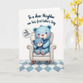 Azure Vaderdag Knuffelkaart Kaart (Gele Bloem)