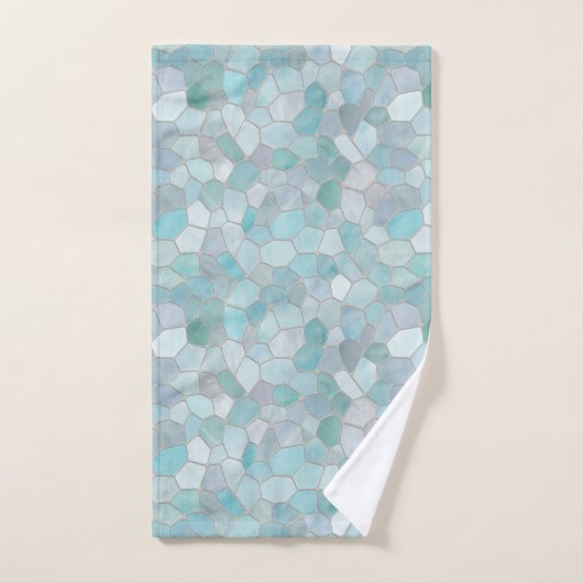Azure Verdigris Mosaic Bad Handdoek (Handdoek)